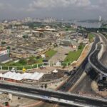 BTP CÔTE D’IVOIRE-LE PRESIDENT FRANÇAIS MACRON A INAUGURE LE COMPLEXE SPORTIF AGORA DE KOUMASSI