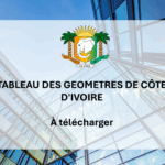 Liste des urbanistes agrées de Côte d’Ivoire